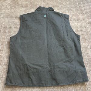 Kuhl Burr Vest Mens XXL Gunmetal Gray Fleece Lined Hike Outdoor Camp Hunt Pocket